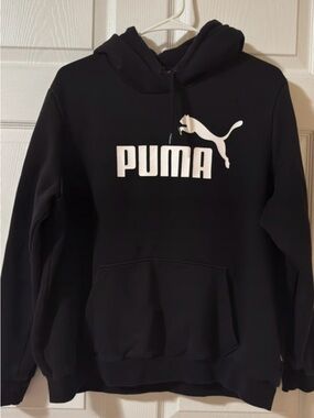 PUMA Kid’s Black Logo Hoodie